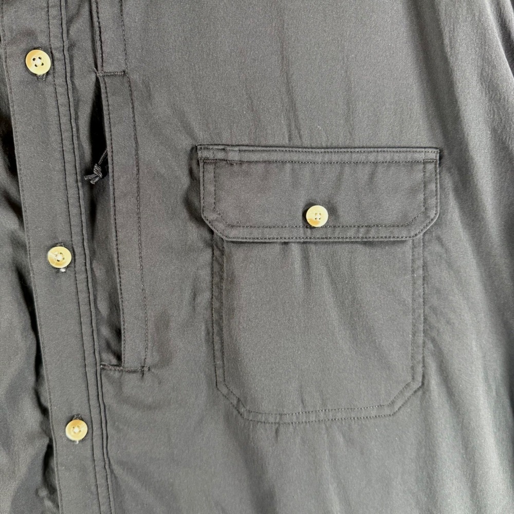 Poncho Fishing Shirt 3XL Black Magnetic Pockets Short Sleeve Outdoor PO#349 - Picture 4 of 9